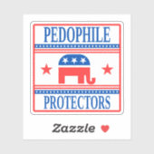 Sticker Pedo Protectors, Funny Anti-Trump Epstein (Feuille)