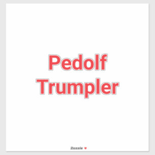 Sticker Pedolf Trumpler Hankamer Artjunkhaus Fun Comic Art