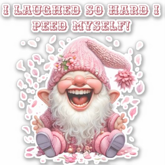 Sticker Peed Myself decal (Devant)