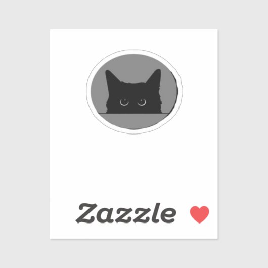 Sticker Peek-A-Boo drôle (Feuille)