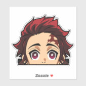 Sticker Peeker Tanjiro Kamado - Decal Slayer (Feuille)