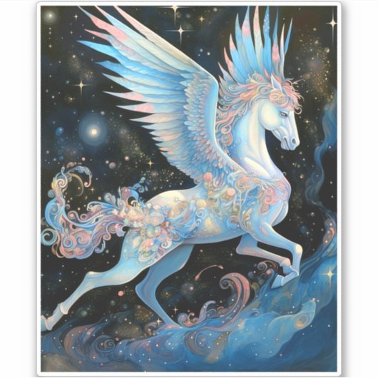 Sticker Pegasus Imaginaire Art (Devant)