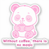 Sticker Pegatina Café Mágico (Recto)