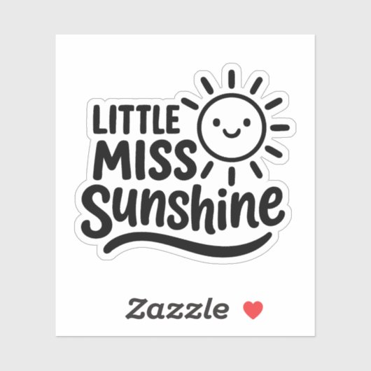 Sticker Pegatina con forma – Little Miss Sunshine (Feuille)