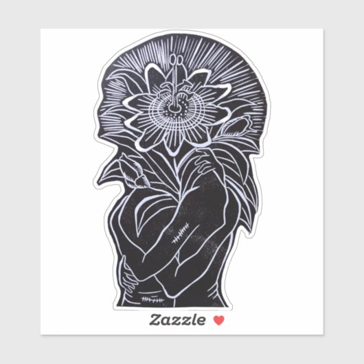 Sticker Pegatina de vinilo con forma personalizada (Feuille)