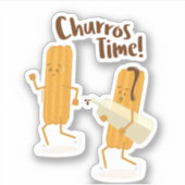 Sticker Pegatina de vinilo mexican churros with chocolate (Devant)