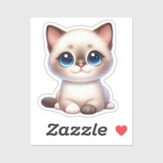 Sticker Pegatina Gatito Kawaii Adorable