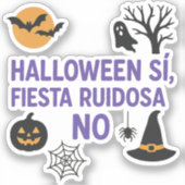 Sticker Pegatina Halloween para introvertidas (Recto)
