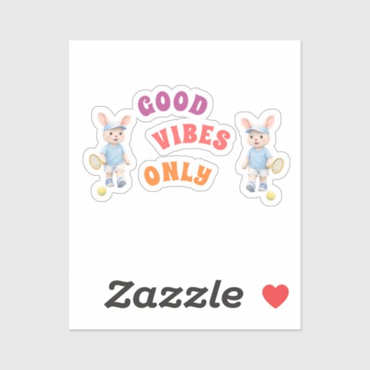 Sticker Pegatina Ovalada Cute Bunny School Name Label (Feuille)