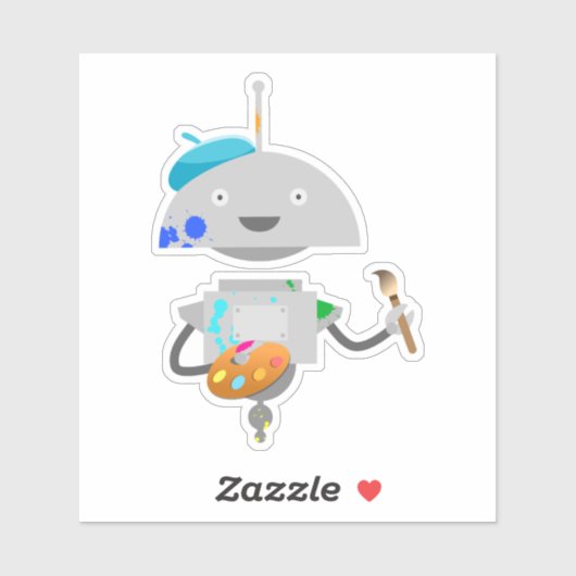 Sticker Peintre Mia (Feuille)