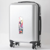 Sticker Peinture à brosse pour colibris (Sur valise)