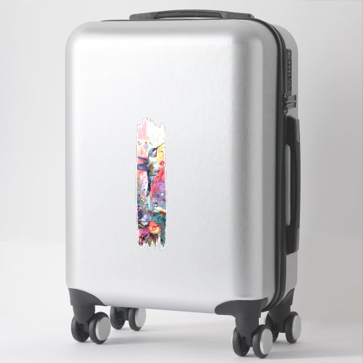 Sticker Peinture à brosse pour colibris (Sur valise)