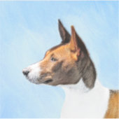 Sticker Peinture Basenji - Belle Art Original (Devant)