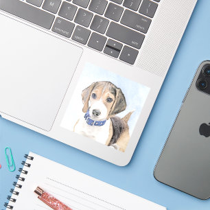 Sticker Peinture beagle - Cute Original Chien Art