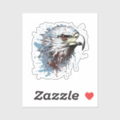 Sticker Peinture d'aigle (Feuille)