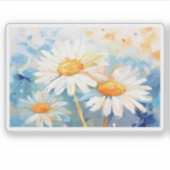 Sticker Peinture d'arrière - plans de marguerite (Devant)