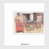 Sticker Peinture de Carl Larsson, Cache-cache, (Feuille)