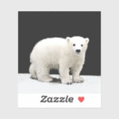 Sticker Peinture de l'ours polaire - Oiginal Wildlife Art (Feuille)