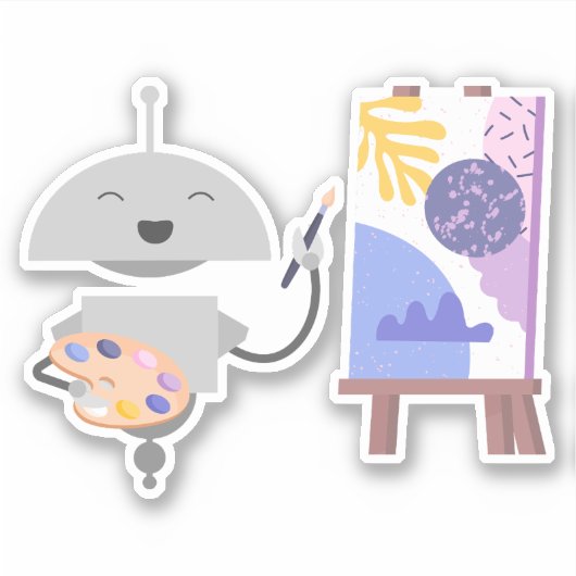 Sticker Peinture de Mia (Devant)