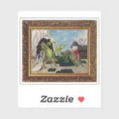 Sticker Peinture de souris à partir de thé de sang et de c (Feuille)