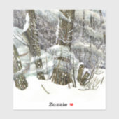 Sticker Peinture d'hiver (Feuille)