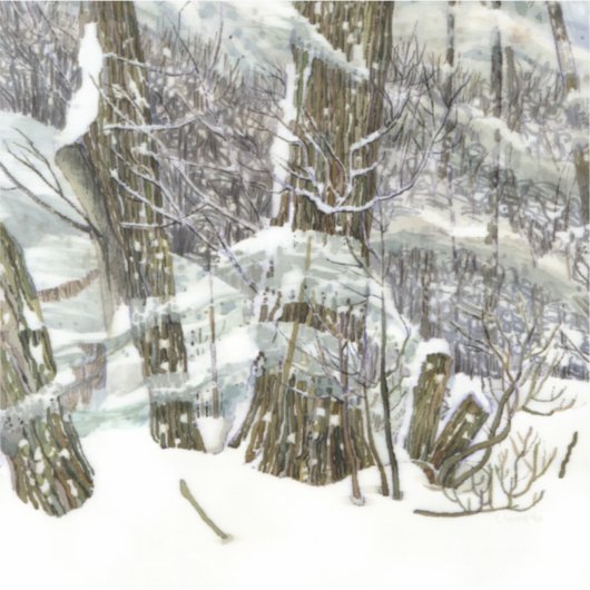 Sticker Peinture d'hiver (Devant)