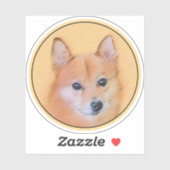 Sticker Peinture finlandaise Spitz - Jote Original Chien A (Feuille)