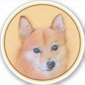 Sticker Peinture finlandaise Spitz - Jote Original Chien A (Devant)