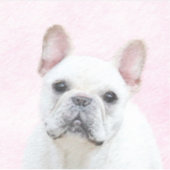 Sticker Peinture française de Bulldog (Crème/Blanc) - Art (Devant)