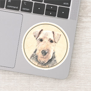 Sticker Peinture galloise Terrier - Cute Original Chien Ar
