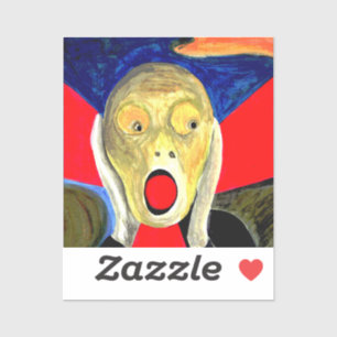 Sticker Peinture inspirée par le cri