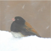 Sticker Peinture Junco foncée - Art original pour oiseaux (Devant)