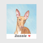 Sticker Peinture Pharaon Hound - Cute Original Chien Art (Feuille)