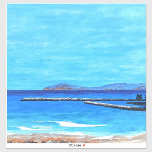 Sticker Peinture portuaire de Dana (Feuille)