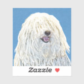 Sticker Peinture Puli - Cute Original Chien Art (Feuille)