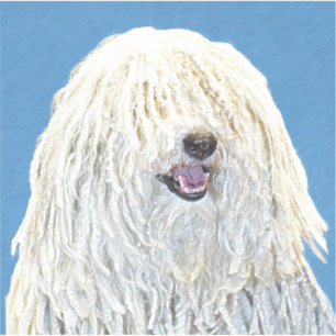 Sticker Peinture Puli - Cute Original Chien Art