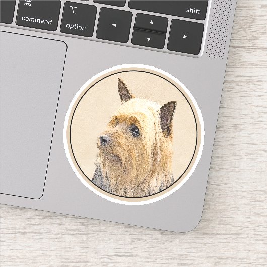 Sticker Peinture Silky Terrier - Cute Original Chien Art (Détail)