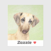 Sticker Peinture Sloughis - Joli art original pour chien (Feuille)