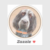 Sticker Peinture Spinone Italiano - Belle Art Original Chi (Feuille)