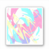 Sticker Peinture Splatter Art Abstrait (Devant)