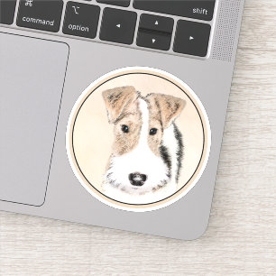 Sticker Peinture Terrier de Renard de fil - Cute Original