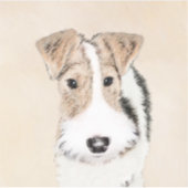 Sticker Peinture Terrier de Renard de fil - Cute Original  (Devant)