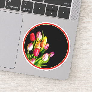 Sticker Peinture Tulip - Art Fleur original