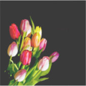 Sticker Peinture Tulip - Art Fleur original (Devant)