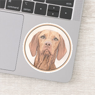 Sticker Peinture Vizsla - Joli art original chien