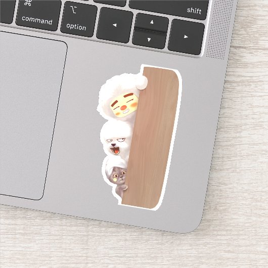 Sticker Pékin Animaux Trio (Détail)