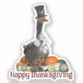 Sticker Pèlerin Oie Thanksgiving (Recto)