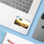 Sticker Pèlerinage de Childe Harold par Joseph Turner (Ordinateur portable avec iPhone)