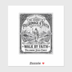 Sticker Pèlerinage de Jésus Chemin Saint Voyage