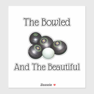 Sticker Pelouse Bowls Le Bowled Et Le Beau,